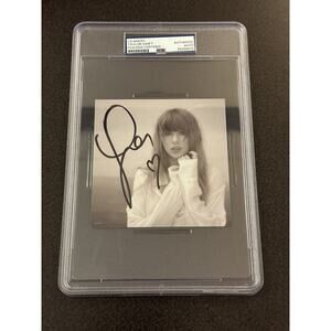 SIGNED Taylor Swift Tortured Poets HEART CD PSA DNA Encapsulated Autograph 072